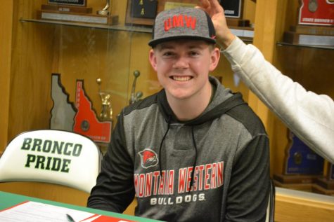 Craig Young before signing onto University of Montana Western