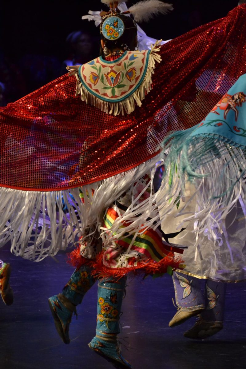 Indigenous club dances at assembly